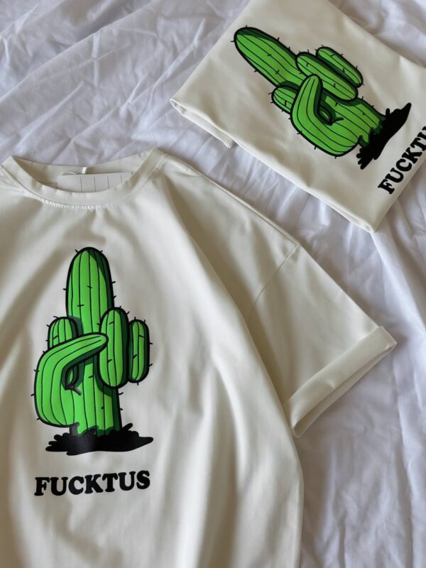 Oversized marškinėliai „FUCKTUS“ - Image 5