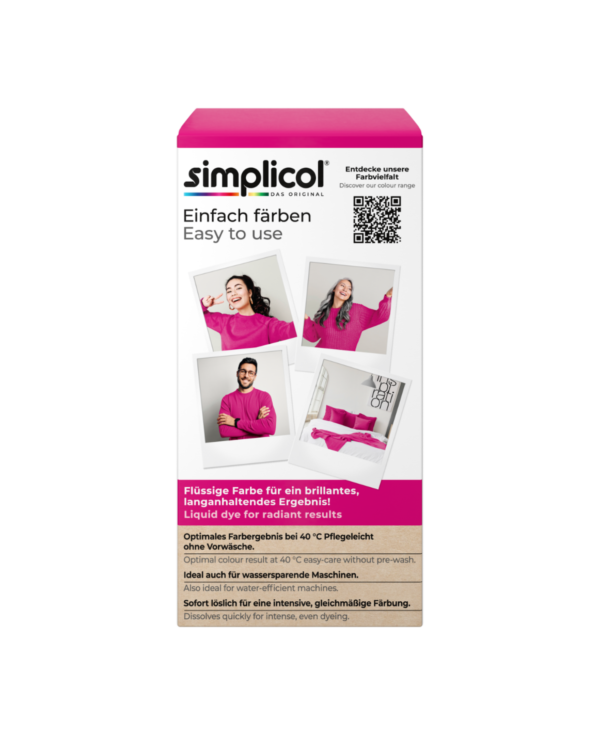 Simplicol skysti dažai audiniams, pink berry - Image 2