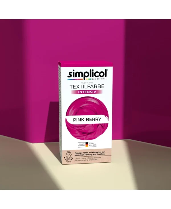 Simplicol skysti dažai audiniams, pink berry - Image 3