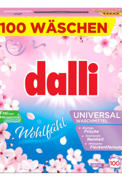 Dalli skalbimo milteliai  Wohlfuhl universalūs, 6 kg/100 skalbimų