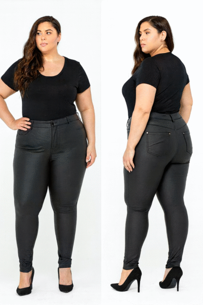 Odinės elastingos kelnės „Alina”