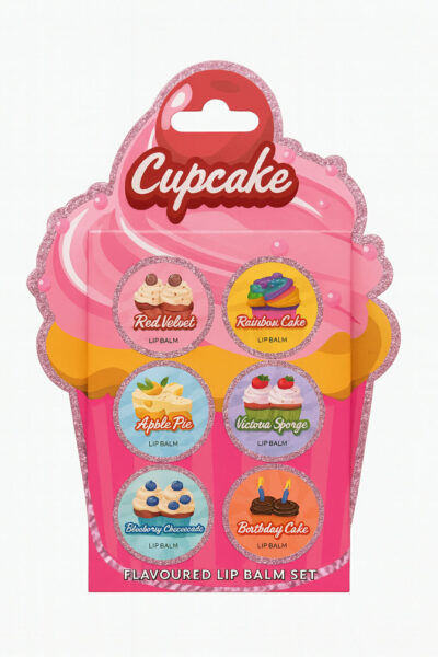 „Cupcake“ lūpų balzamų rinkinys – 6 vnt.