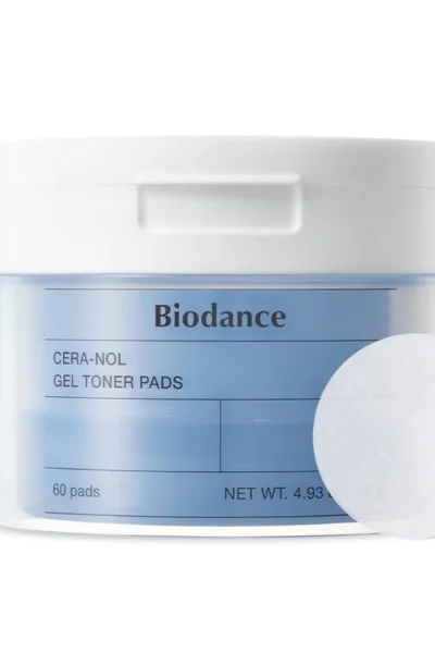 BIODANCE Cera-nol Gel Toner Pads veido padeliai