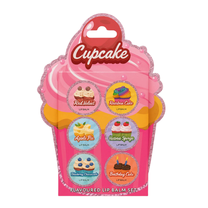 „Cupcake“ lūpų balzamų rinkinys – 6 vnt.