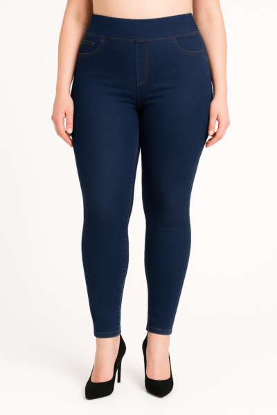 Kelnės elastinio džinso „Alina”, mėlyni