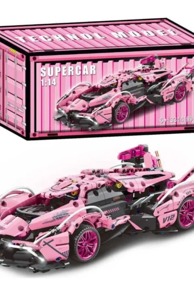 Konstruktorius „Pink Supercar“ 1:14