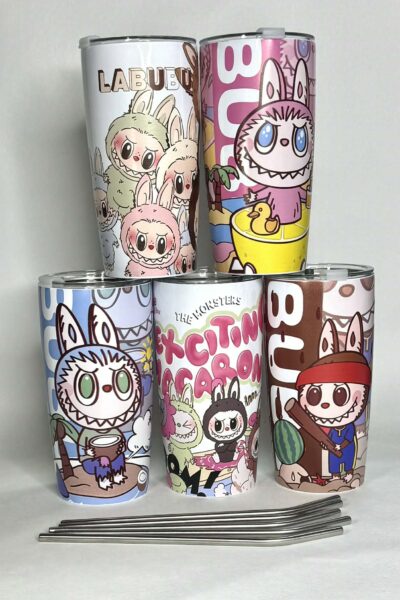 Labubu metaliniai termosasi