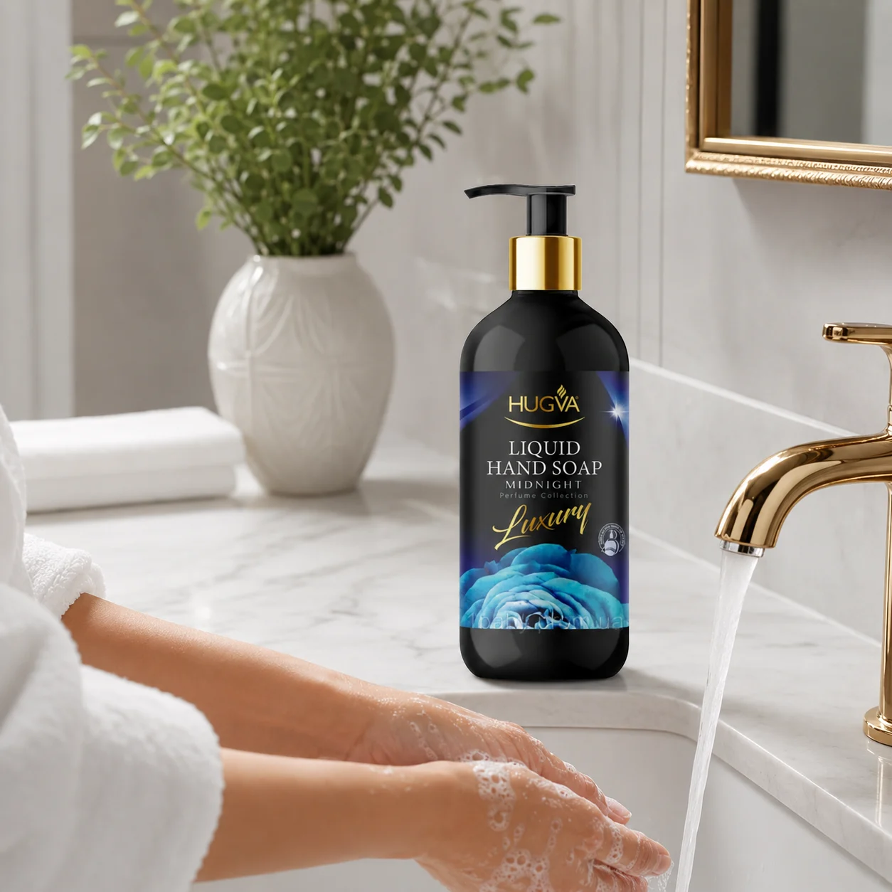 HUGVA Luxury rankų muilas MIDNIGHT, 500ml - Image 2