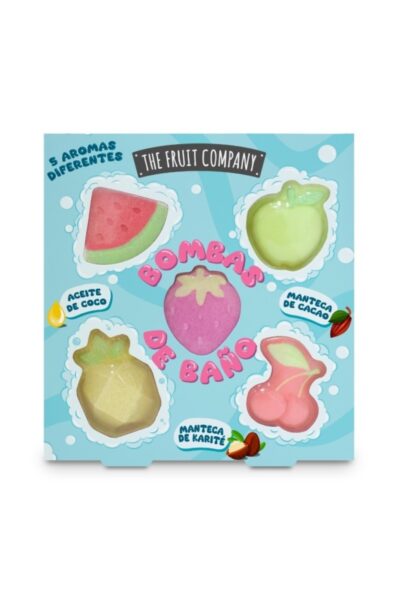 THE FRUIT COMPANY maudynių bombų rinkinys, 5 vnt.