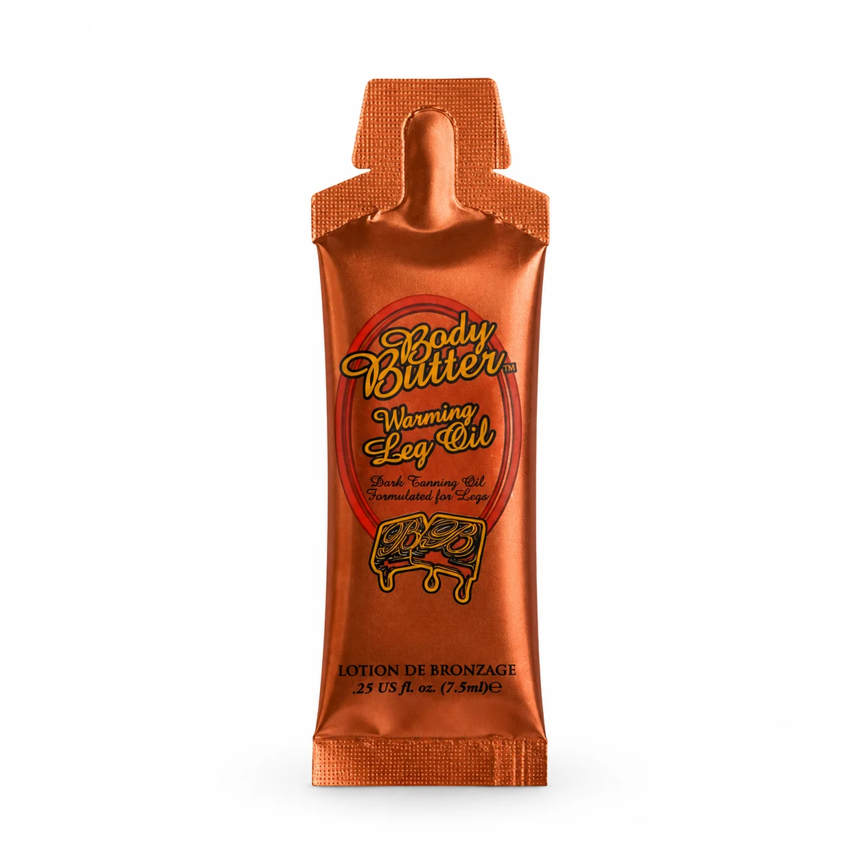 Body Butter Warming Leg Oil – šildantis įdegio aliejus kojoms, 7.5ml