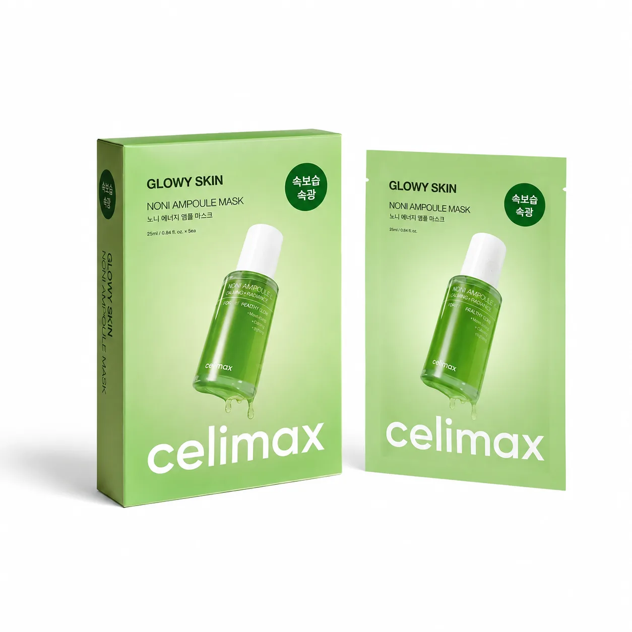 „Celimax Glowy Skin Noni Ampoule Mask“ lakštinė veido kaukė – 10 vnt.