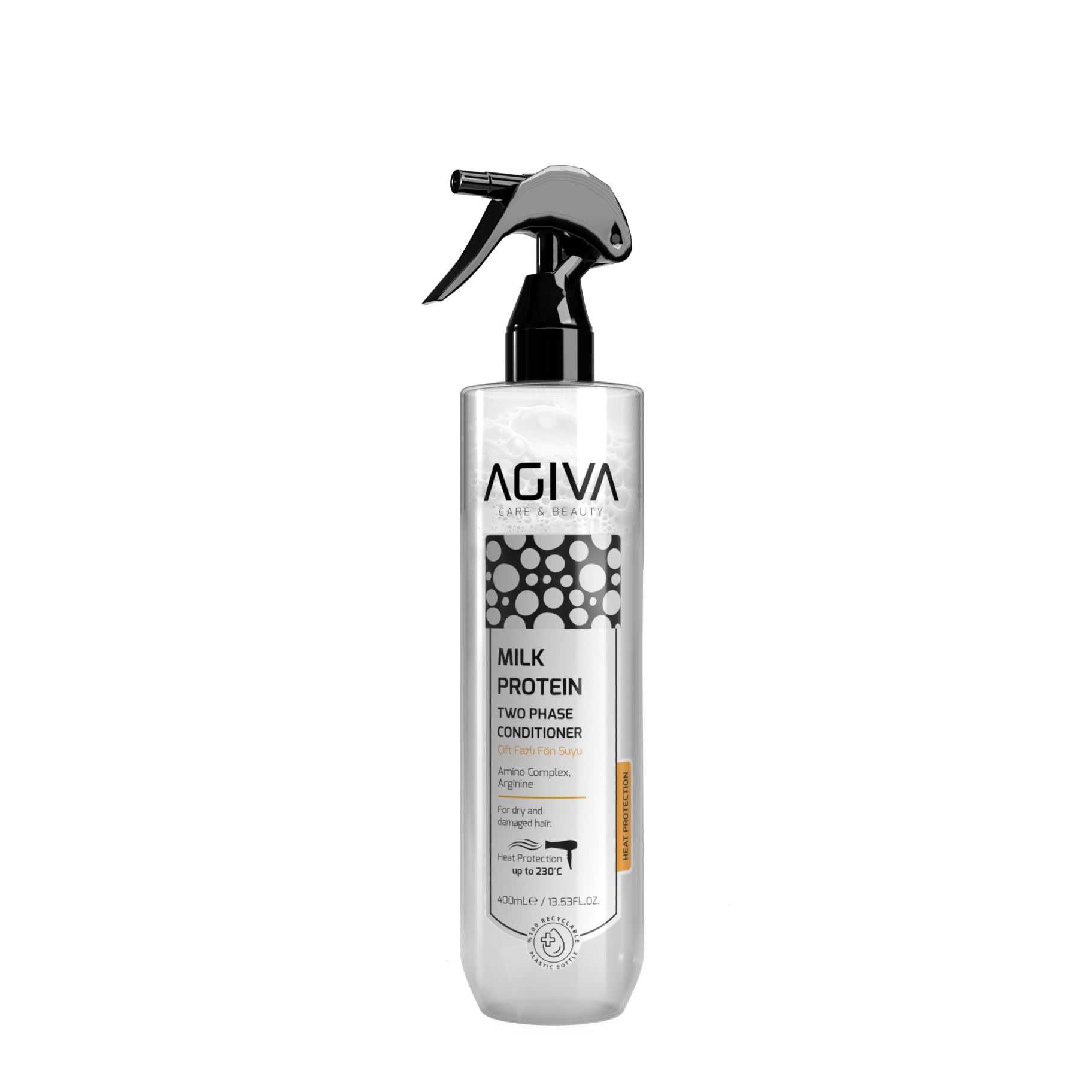 „AGIVA Milk Protein“ dvifazis purškiamas kondicionierius, 400 ml