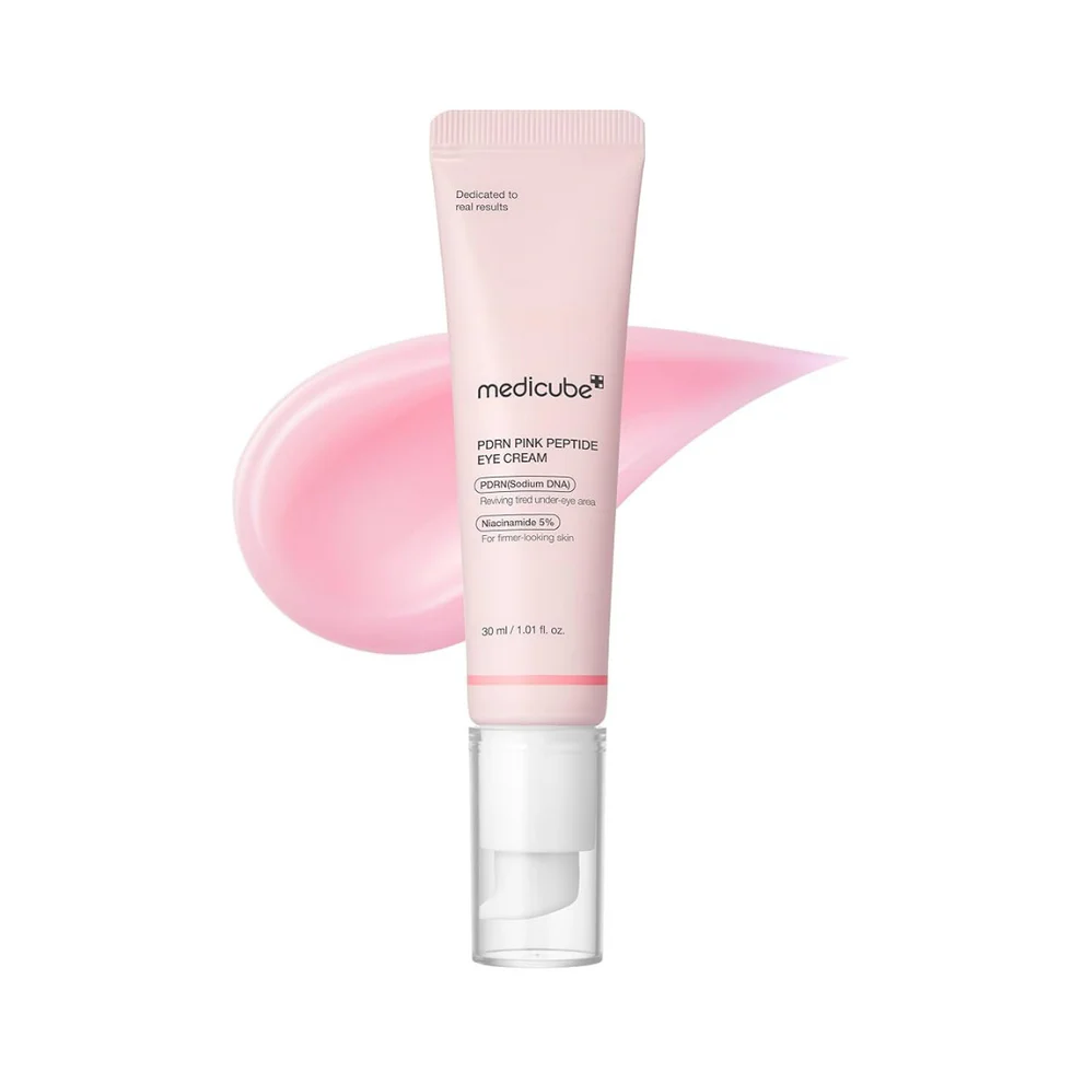 „MEDICUBE PDRN Pink Peptide Eye Cream“ stangrinantis paakių kremas, 30 ml