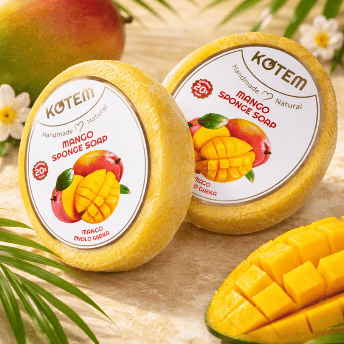 „Kotem“ MANGO kempinės muilas , 125gr - Image 2