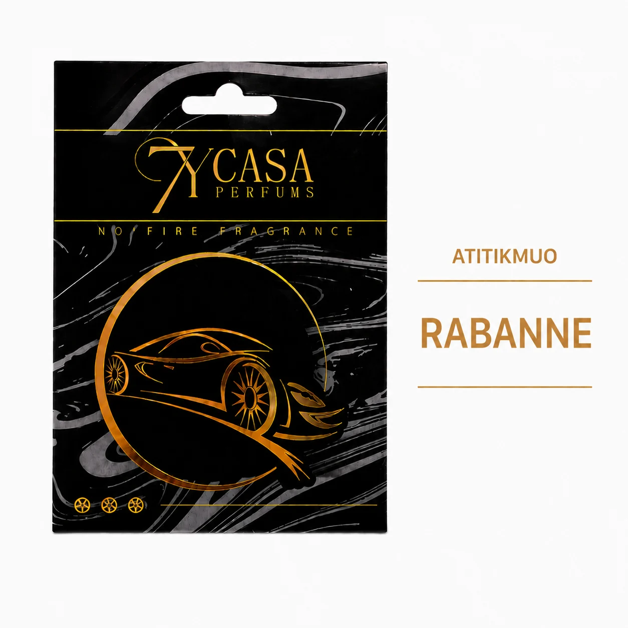 „7YCASA“ automobilio kvapukas – įkvėptas RABANNE aromato