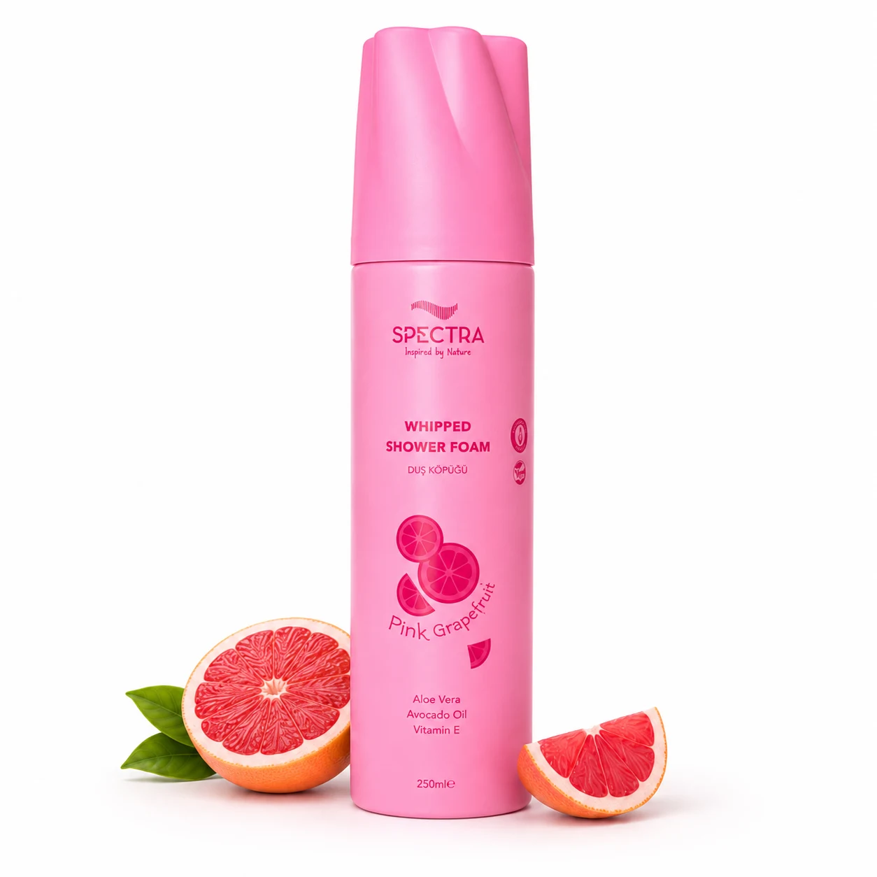 „Spectra Pink Grapefruit“ dušo putos su alaviju ir avokadų aliejumi, 250 ml