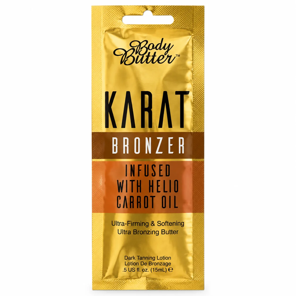 Body Butter „Karat “ itin stiprus įdegio sviestas su bronzantais, 15ml
