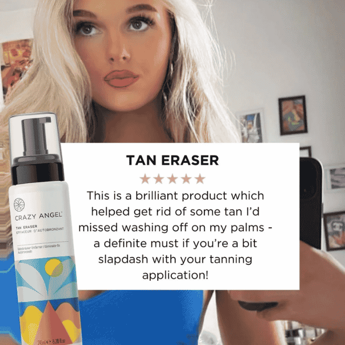 „CRAZY ANGEL“ savaiminio įdegio valomosios putos „Tan Eraser“, 245 ml - Image 5